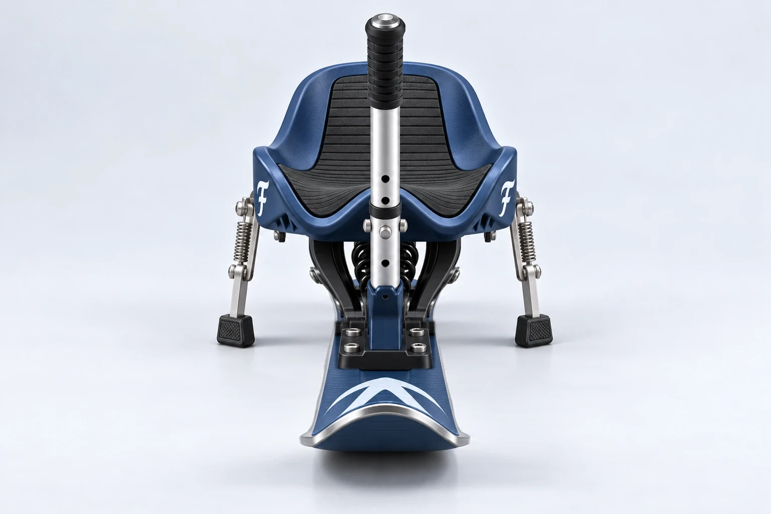 Concept rendering of the Monoflow head on: the handle rising in front of the seat.
